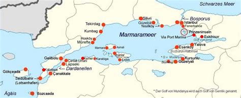 Die Dardanellen, Meerenge zwischen der Ägäis und dem Marmarameer .